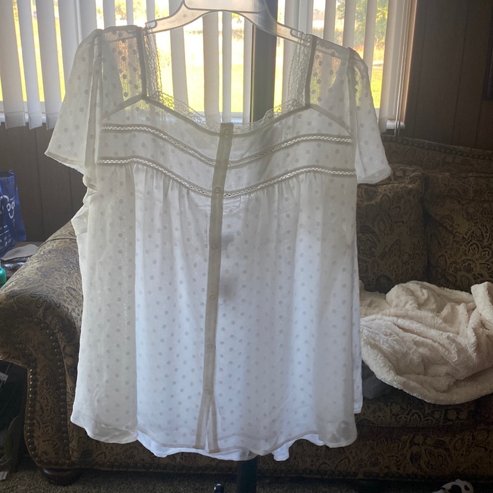 Torrid chiffon blouse